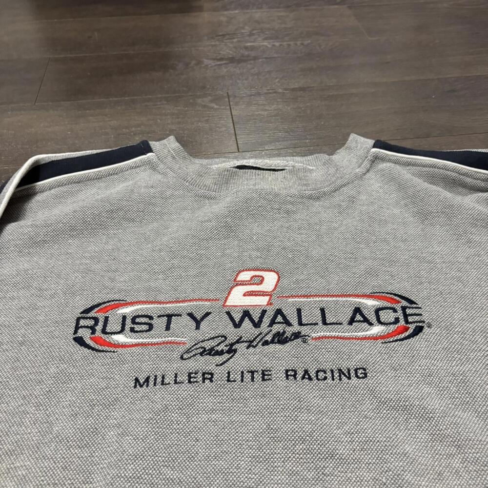 vintage rusty Wallace chase authentic crewneck sweatshirt L